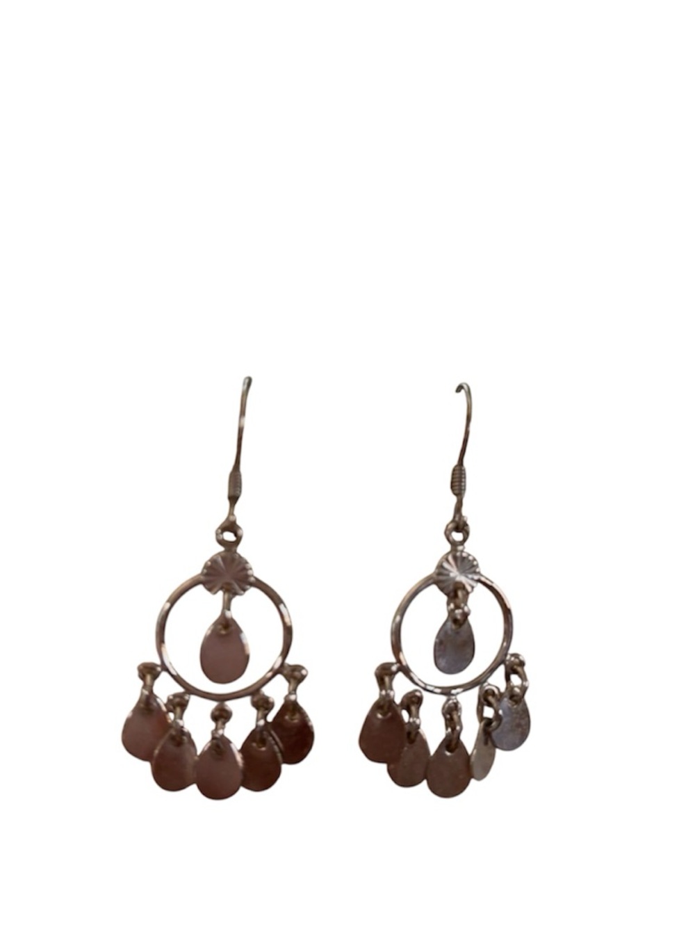 Dangling Teardrop Chandelier Earrings